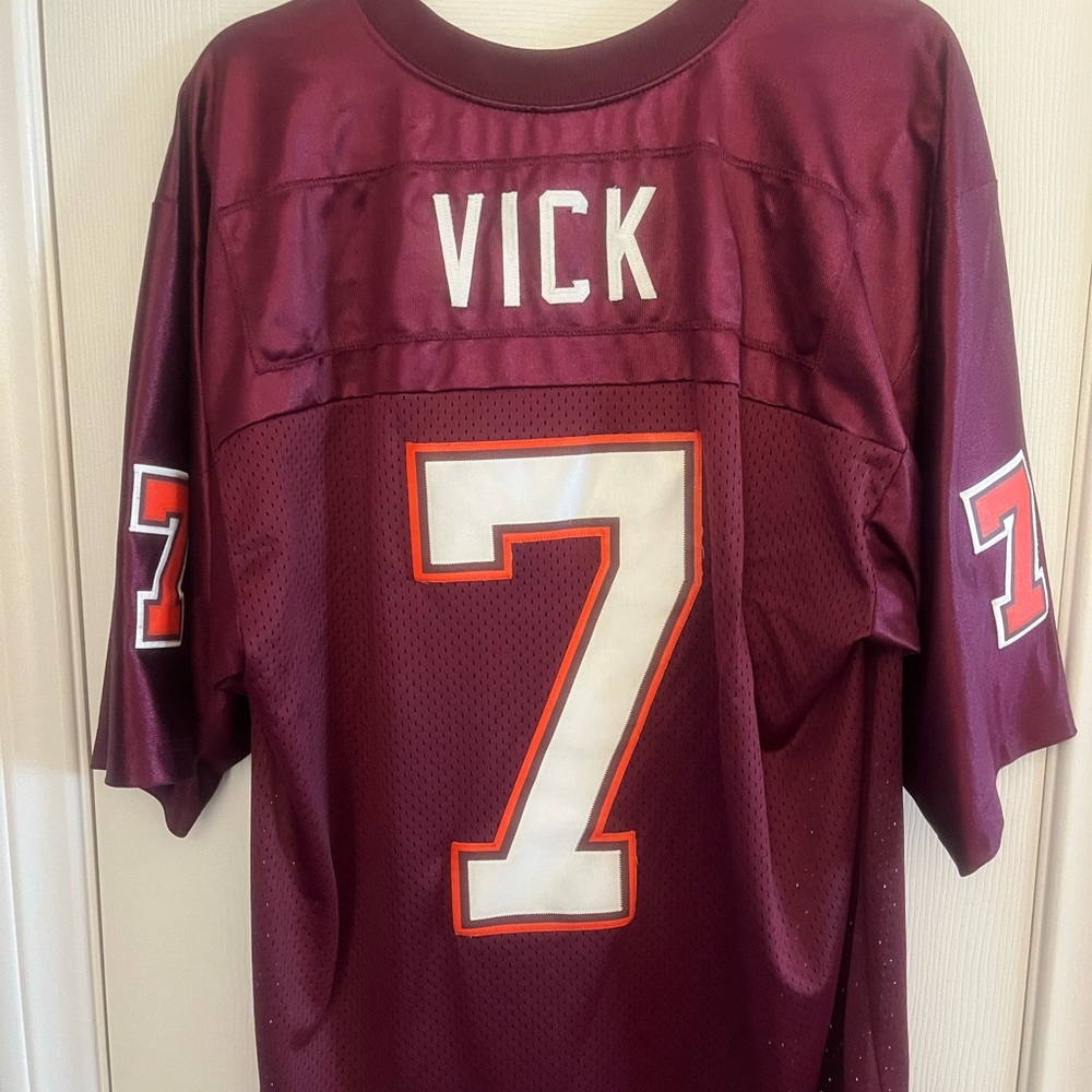 Nike Maroon and White Sports Jersey
